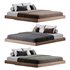Espresso Platform Bed - Thumbnail 1