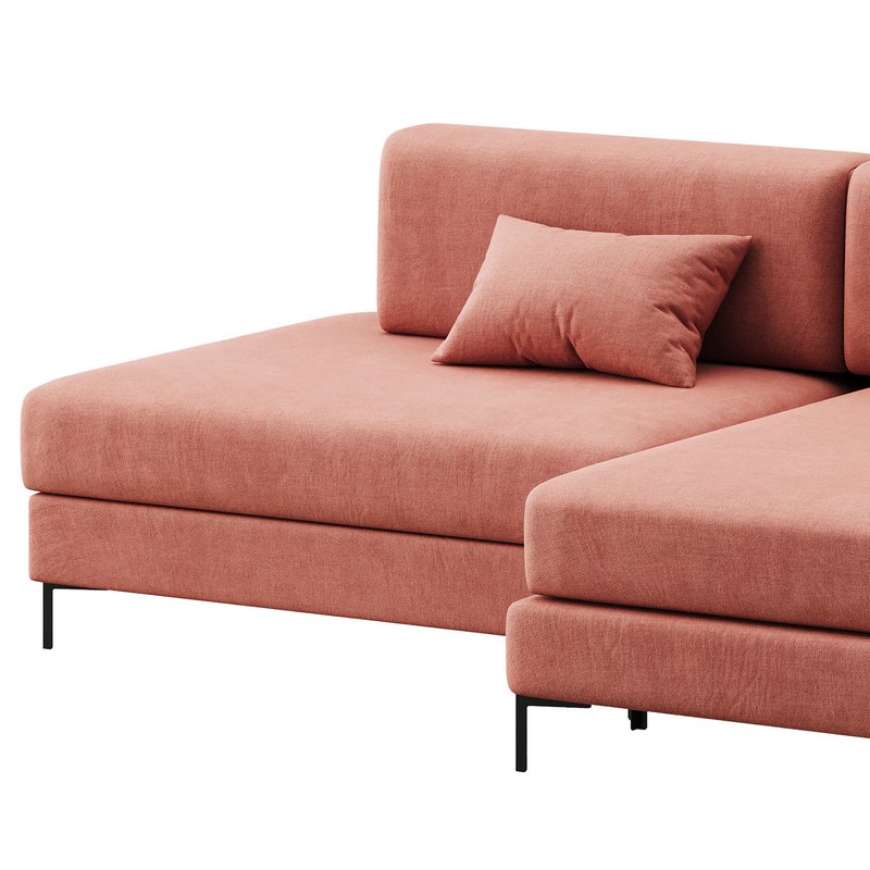 Corner sofa Edwin Velvet Terra Image 14