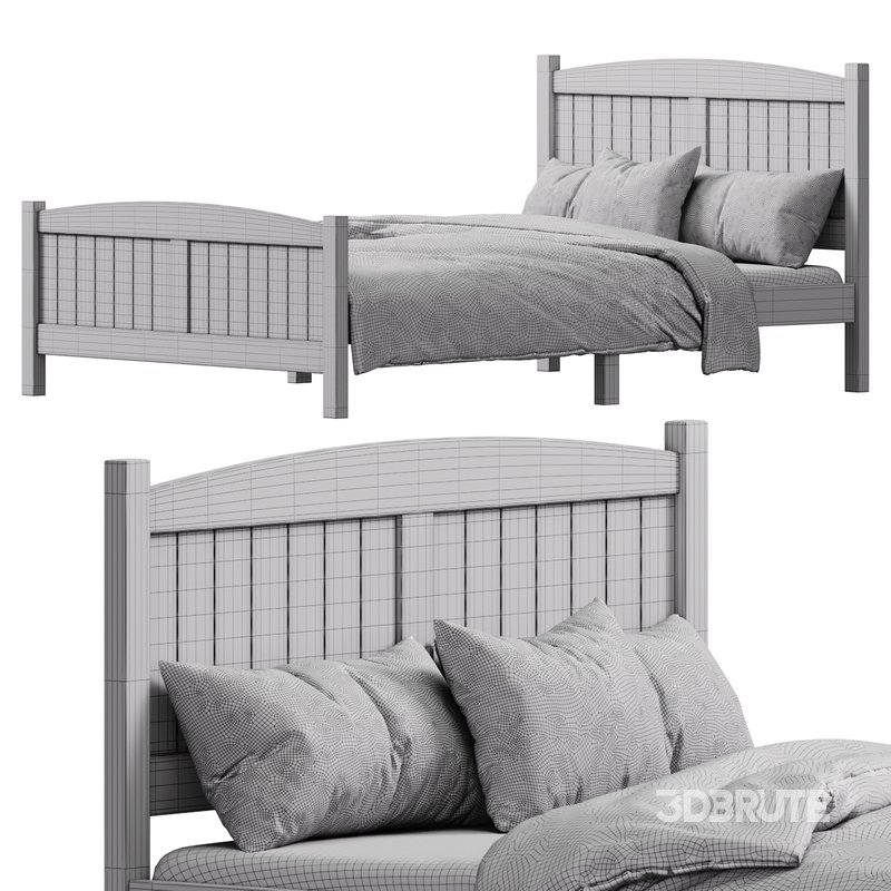 kids bed Zimtown Full Bed Frame Image 15
