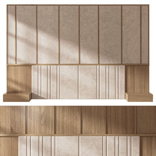 Decorative wall panel composition bedroom set 5