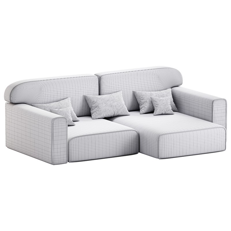 Corner sofa Vienna Bucle White Image 16