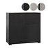 HOMCOM High Gloss Buffet Black - Thumbnail 1