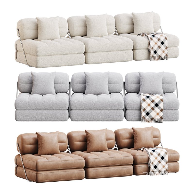 TALIA BOUCLE LOUNGE SOFA Image 1