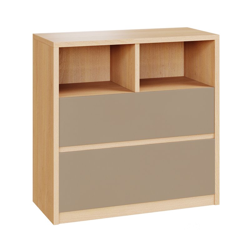 Penny Gene Plywood Latte Chest of Drawers Image 1