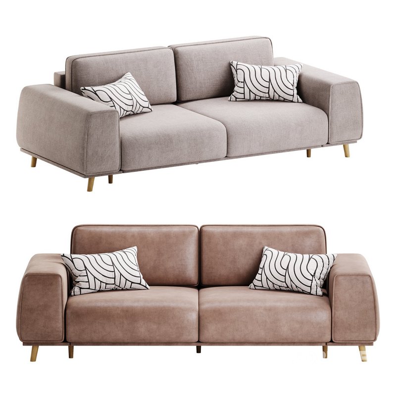 Sofa Laronso Soft Latte Image 1