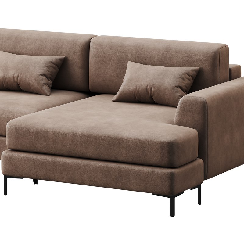 Corner sofa Edwin Velvet Terra Image 16