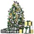 christmas tree with green ornaments - Thumbnail 1