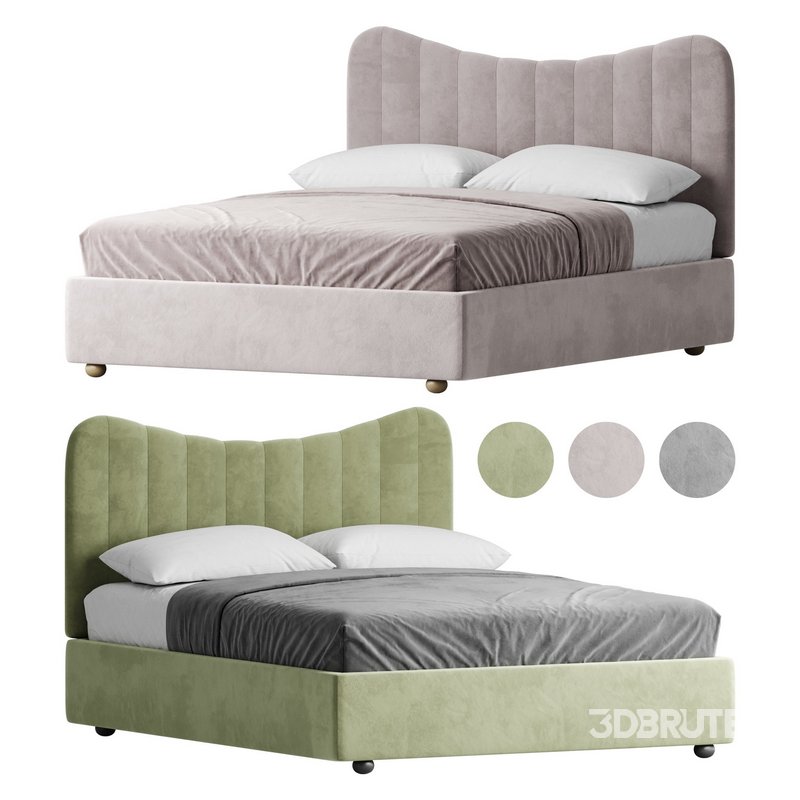 Bed LINE BEIGE by Romatti Image 1
