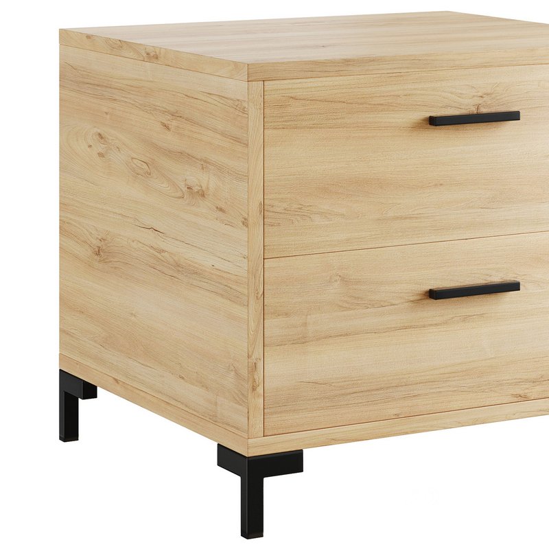 Bedside table Cleveland Wood Image 3