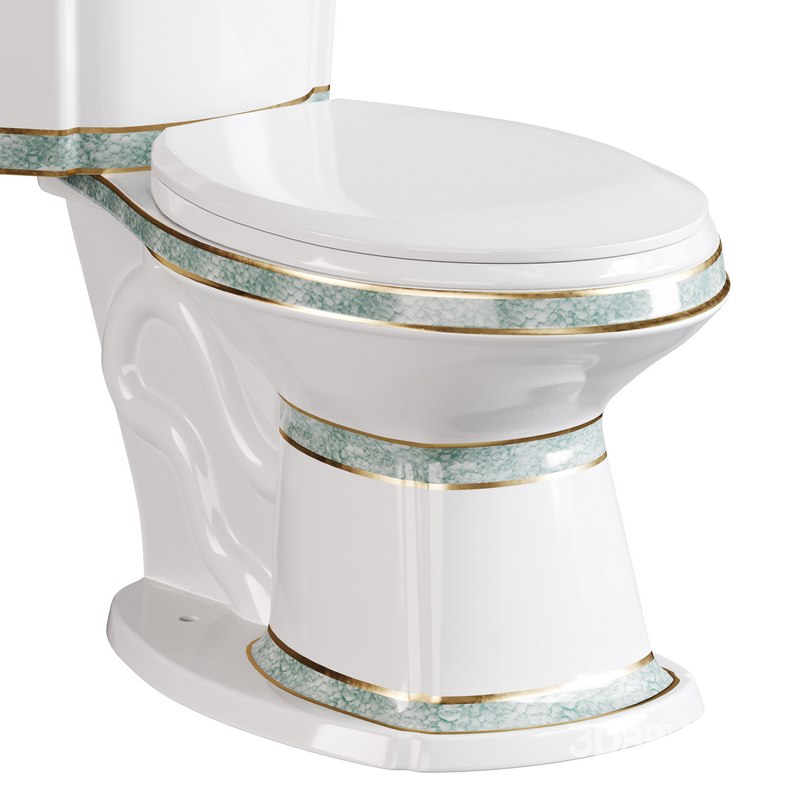 Corner Elongated Two Piece Dual Flush Bathroom Toilet Image 2