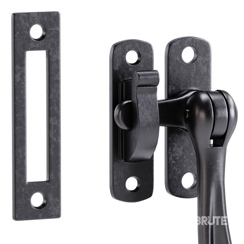 Black Window Sash Door Lock Image 4