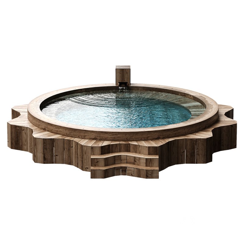 star wooden pool Image 2