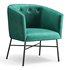 Aurelie Tub Chair in Emerald Green Velvet - Thumbnail 3