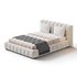 Addie White Boucle Minimalist Modern Bed - Thumbnail 2
