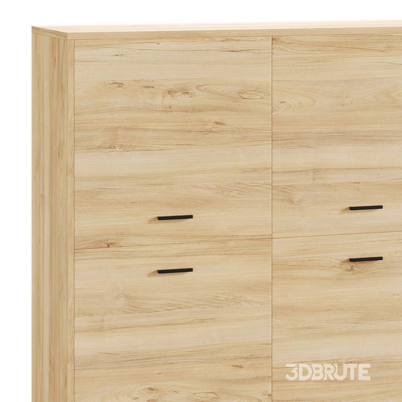 Cleveland-2 Wood White Cabinet Image 4