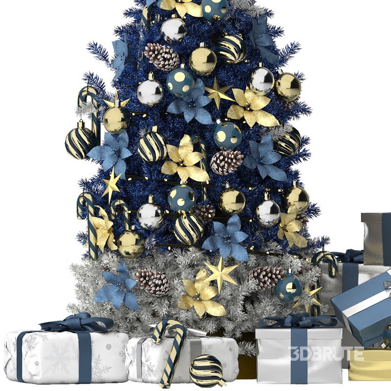 blue christmas tree Image 4