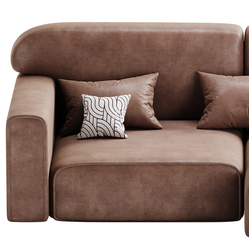 Corner sofa Vienna Bucle White Image 2