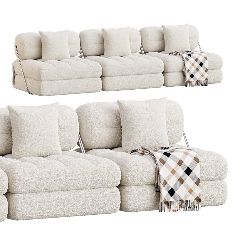 TALIA BOUCLE LOUNGE SOFA Image 3