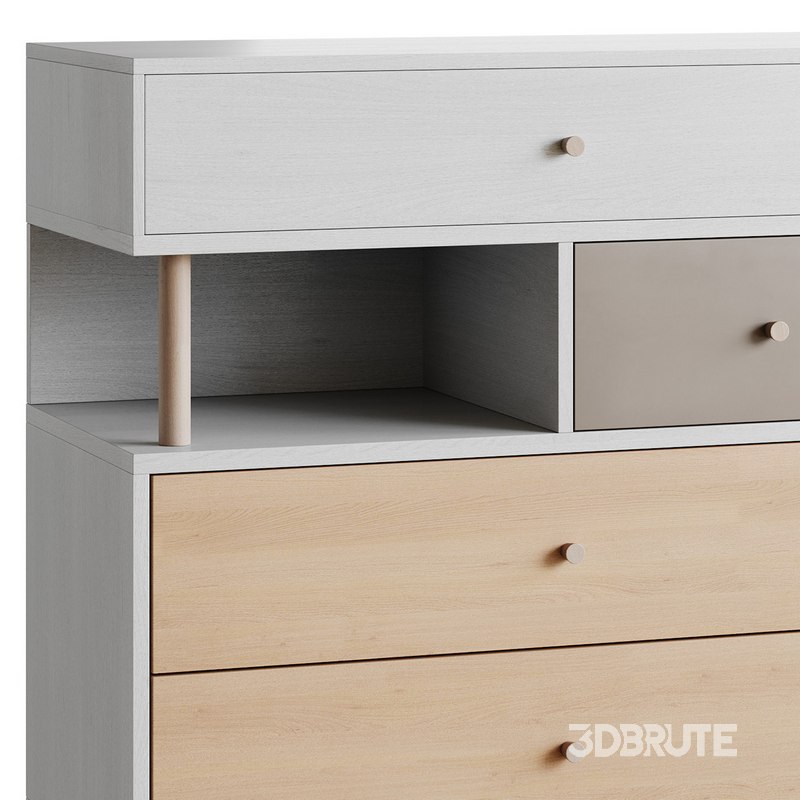 Deakins Chest of Drawers 1 Gene Latte Plywood Image 5