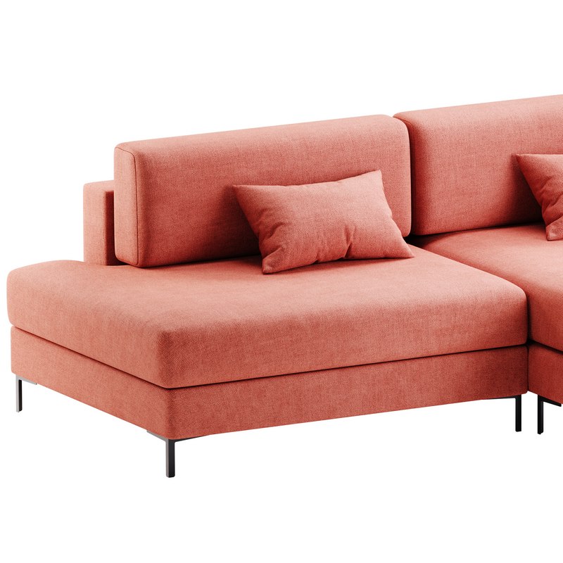 Corner sofa Edwin Velvet Terra Image 4