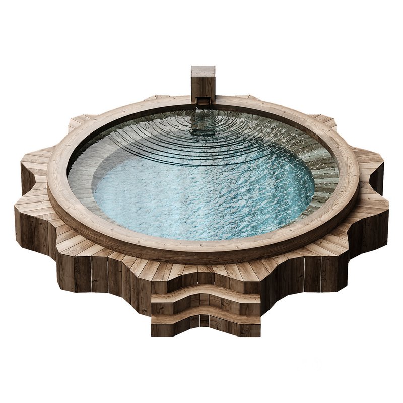 star wooden pool Image 3