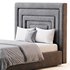 Maklaine Contemporary Navy Velvet Full Bed - Thumbnail 5