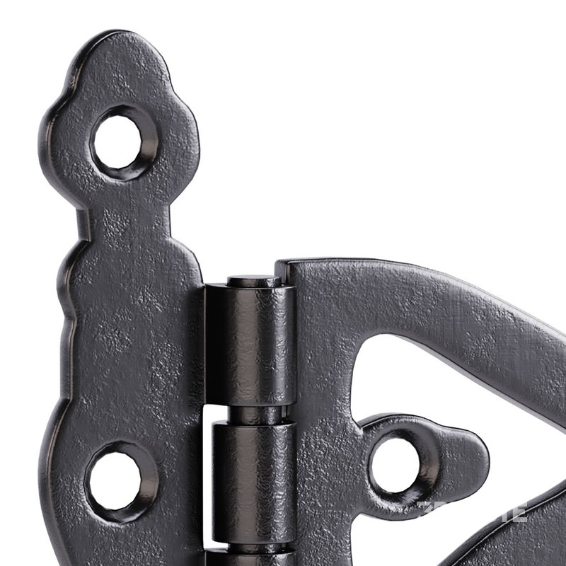 Black Wrought Iron Door Hinges Image 3