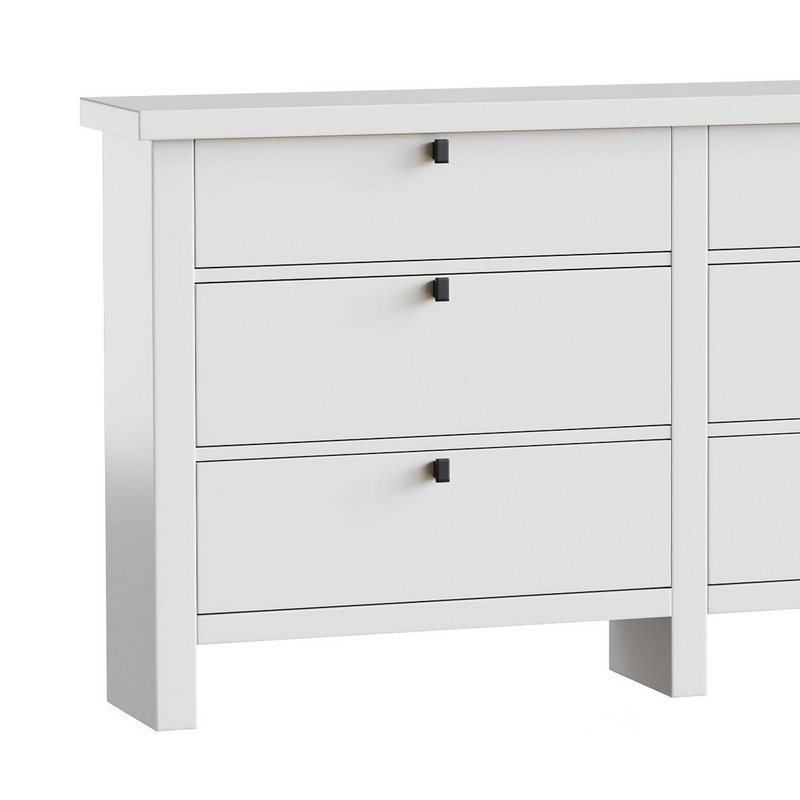 Modern Farmhouse 6-Drawer Dresser Image 3