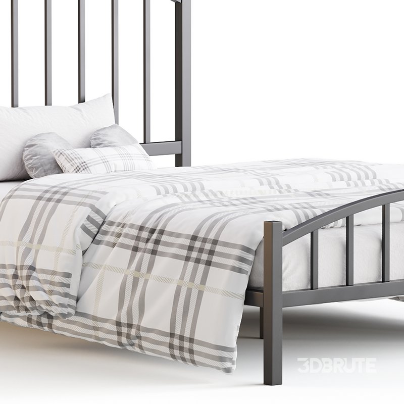 Rest Haven Hartford Metal Queen Platform Bed Image 3