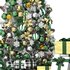 christmas tree with green ornaments - Thumbnail 4