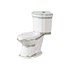 Corner Elongated Two Piece Dual Flush Bathroom Toilet - Thumbnail 4