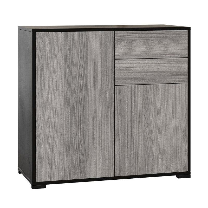 HOMCOM High Gloss Buffet Black Image 4