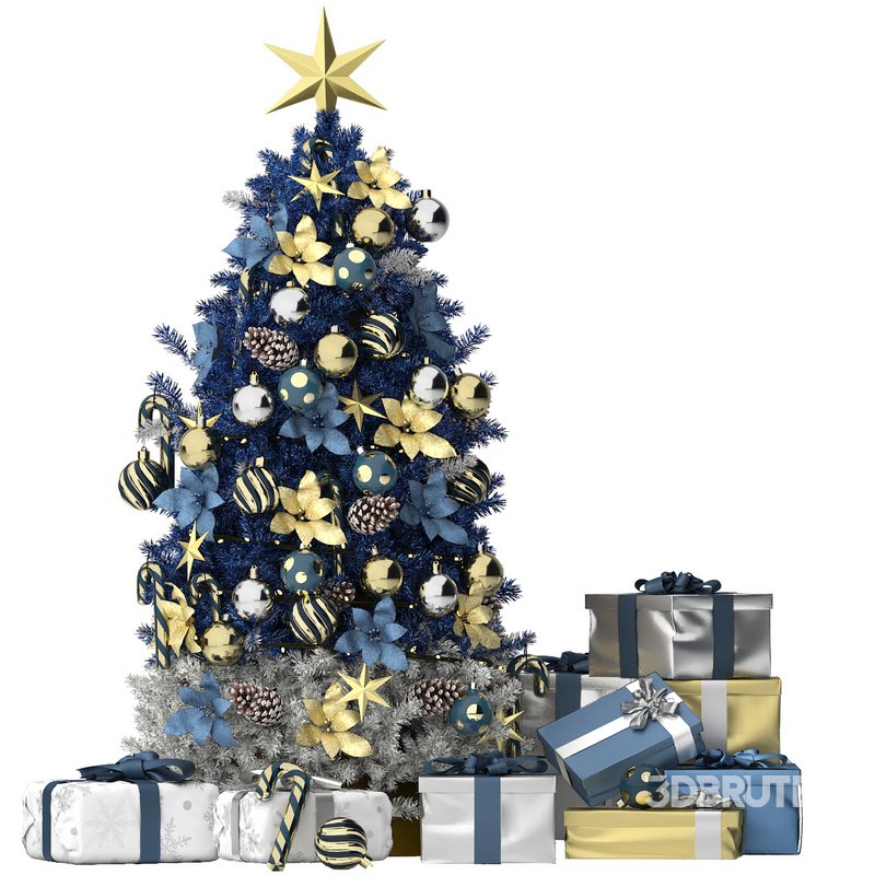 blue christmas tree Image 2