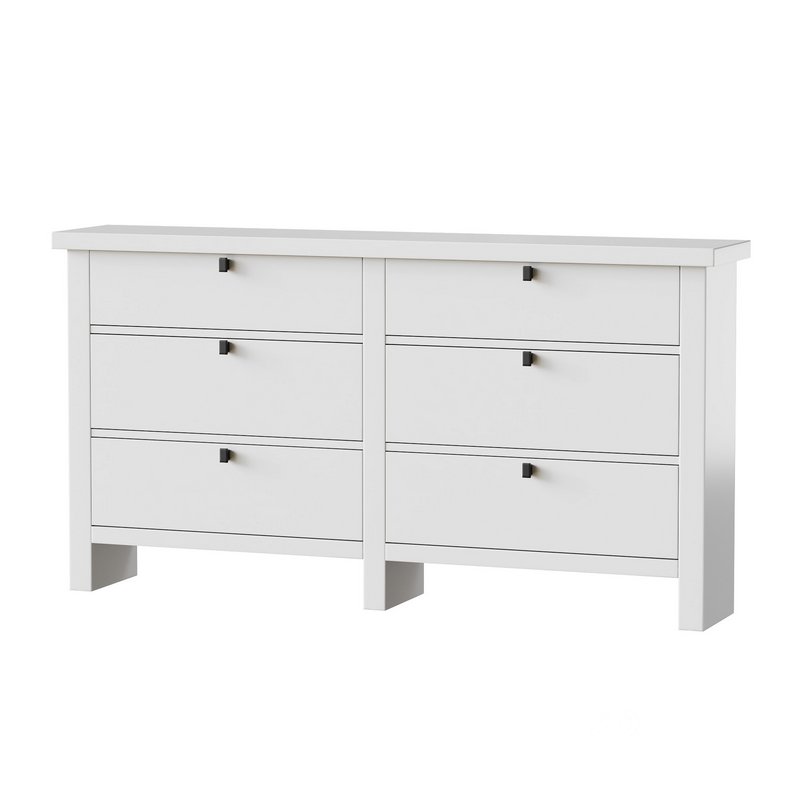 Modern Farmhouse 6-Drawer Dresser Image 4