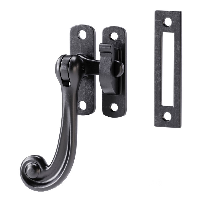 Black Window Sash Door Lock Image 3