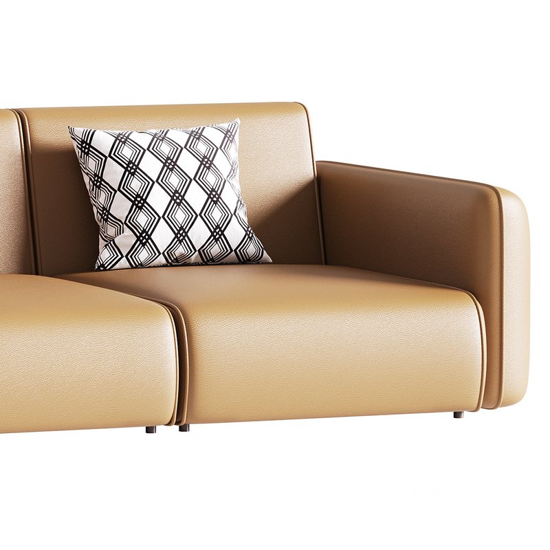 Modern Single Brown Sofa Image 5