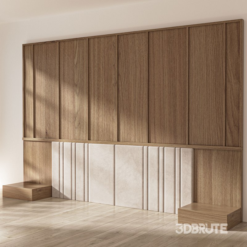 Decorative wall panel composition bedroom set 5 Image 4