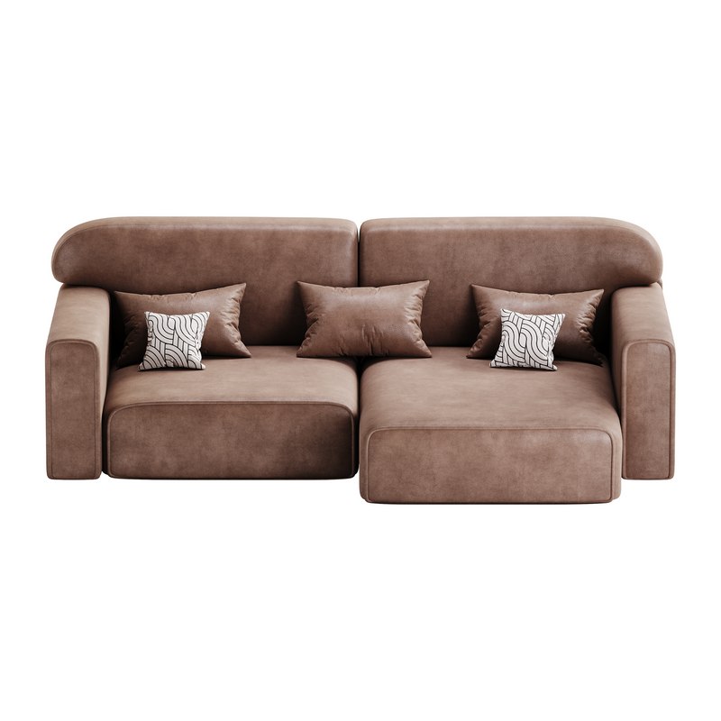 Corner sofa Vienna Bucle White Image 4