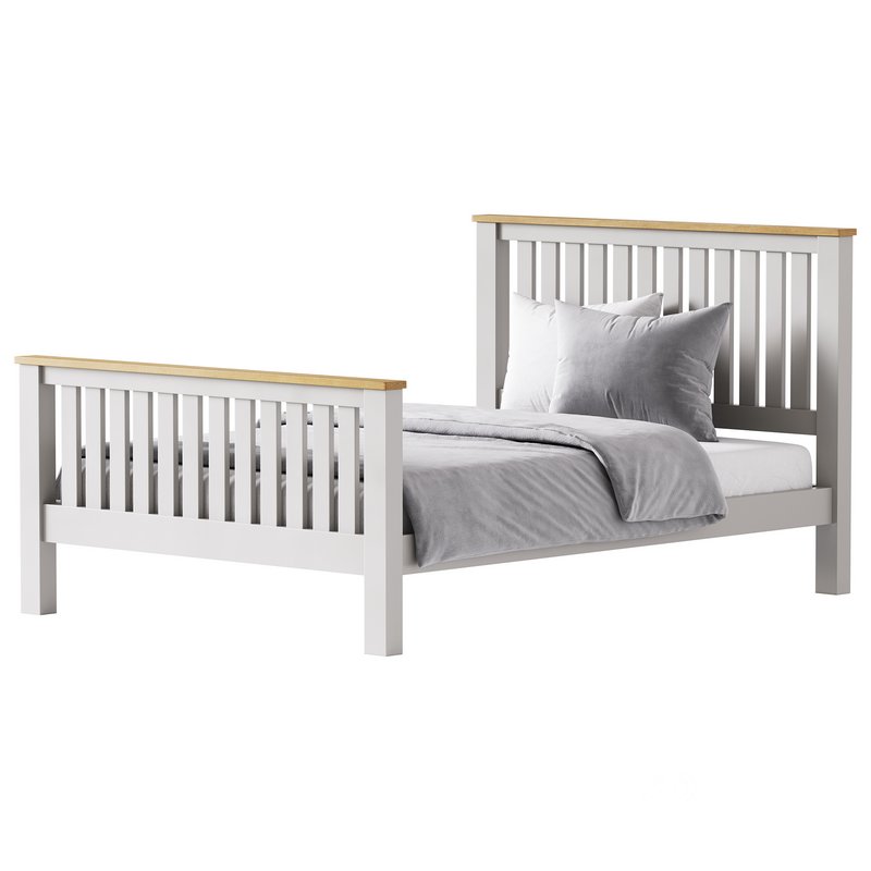uhomepro Gray Full Size Bed Image 5