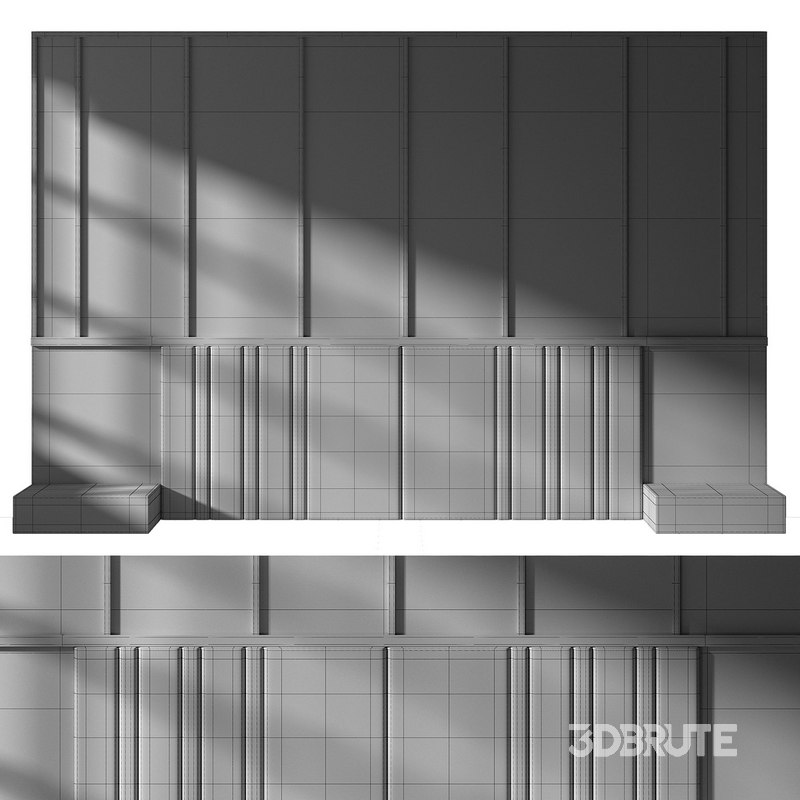 Decorative wall panel composition bedroom set 5 Image 5