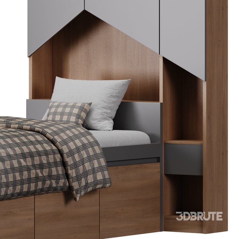 Penny Bed 2 90 White Plywood Image 3