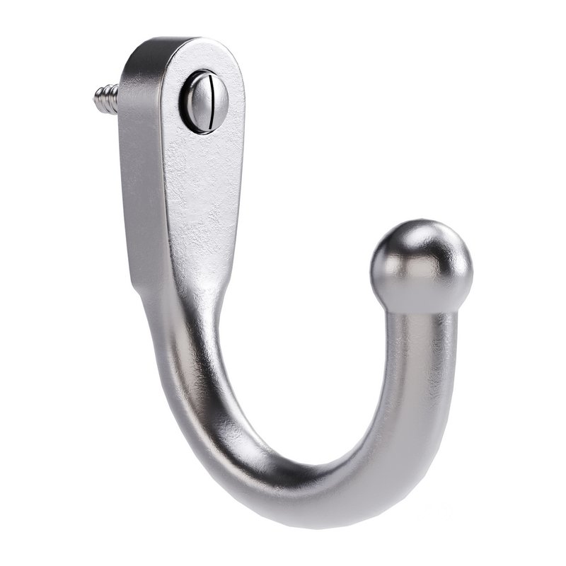 Black Wall Mount Coat Hook Image 5