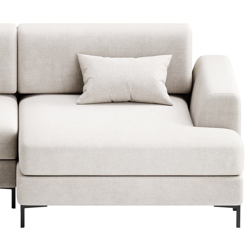 Corner sofa Edwin Velvet Terra Image 5