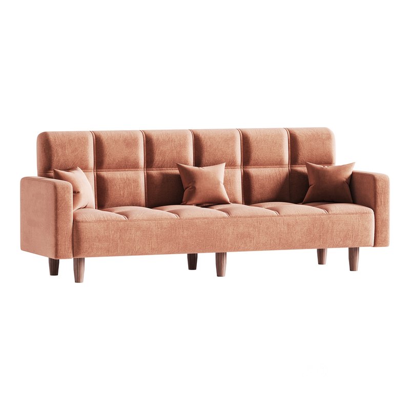 Modern 4-Seat Convertible Sofa Image 6