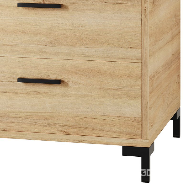 Bedside table Cleveland Wood Image 6