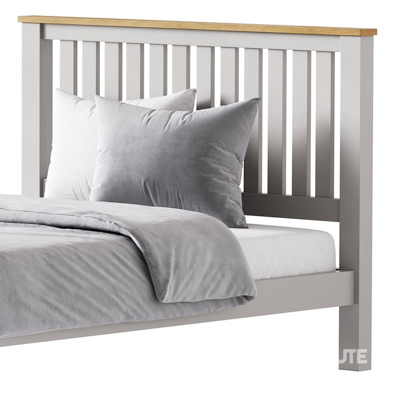uhomepro Gray Full Size Bed Image 8