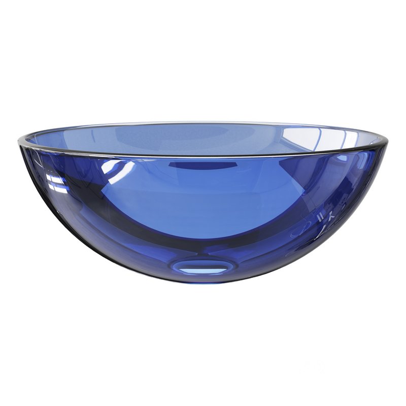 Blue Tempered Glass Vessel Sink Image 6