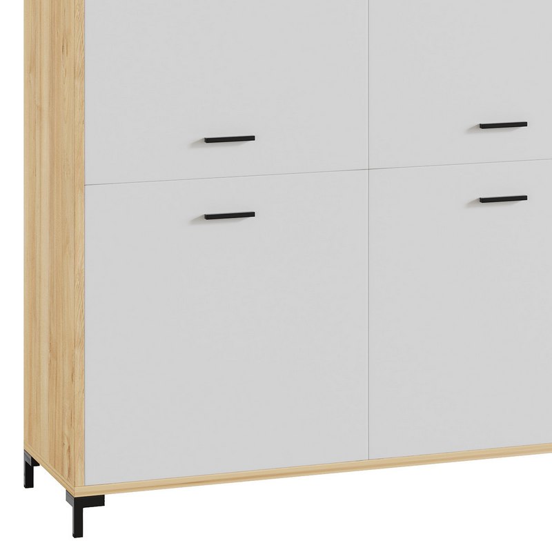 Cleveland-2 Wood White Cabinet Image 6