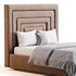 Maklaine Contemporary Navy Velvet Full Bed - Thumbnail 6