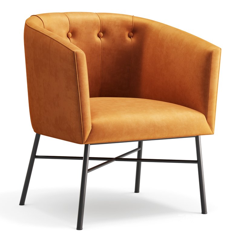 Aurelie Tub Chair in Emerald Green Velvet Image 5